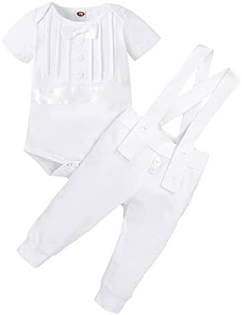 IBTOM CASTLE Baby Boys Baptism Bow Tie Tuxedo Suit