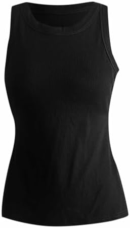 Chic and Supportive Womens Tank Top with Built-in Bra