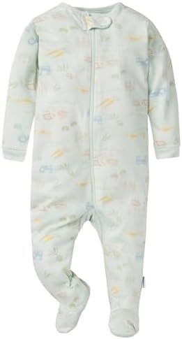 Perfect for growing boys - Gerber Sleep N Play Footie 4-Pack