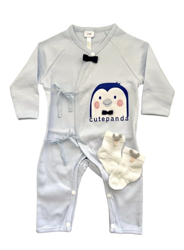 Adorable Baby Boy Pj Set Penguin 3-6
