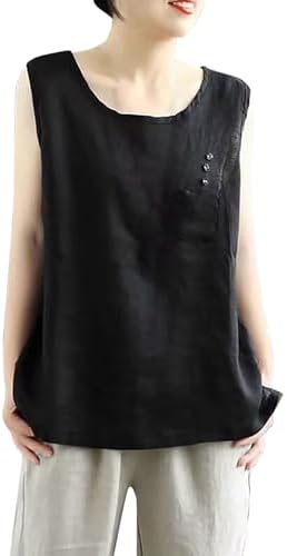 Casual Tank Top for Women Side Slit Lightweight Flowy Summer