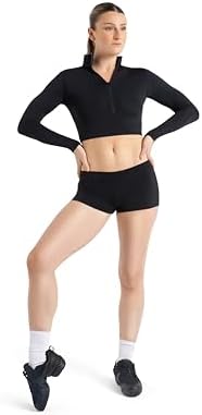 Capezio Womens Acing Team Basic Boy Cut Low Rise Short