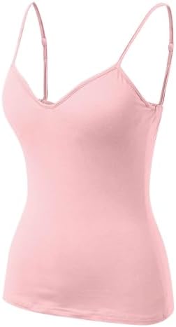 Workout Tank Top With Built-In Bra and Adjustable Straps