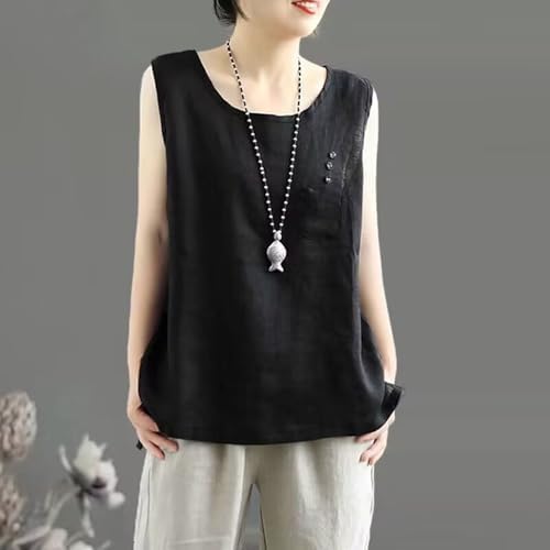 Casual Tank Top for Women Side Slit Lightweight Flowy Summer