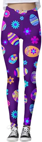 Happy Easter Day Tummy Control Yoga Leggings for Women