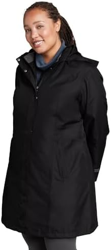 Eddie Bauer Womens Gangster Trench Coat Experience the Rains Fury