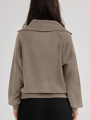 Trendy Queen - Womens Oversize Half-Zip Pullover