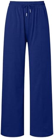 High-Waisted Wide-Leg Basketball Trendy Comfy Casual Womens Athletic Sweatpants with Drawstring