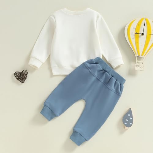 Adorable Toddler Bundle FallCold Weather Child Outfit with Letter Print