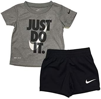 NILE Just Do It Graphic T-Shirt Shorts Set for Babies