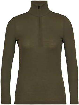 Icebreaker Merino Womens Long Sleeve Thermal Half Zip Top for Cold Weather