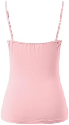 Workout Tank Top With Built-In Bra and Adjustable Straps