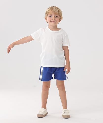 GFQLONG 5 Pack Toddler Cotton Running Shorts for Boys Girls