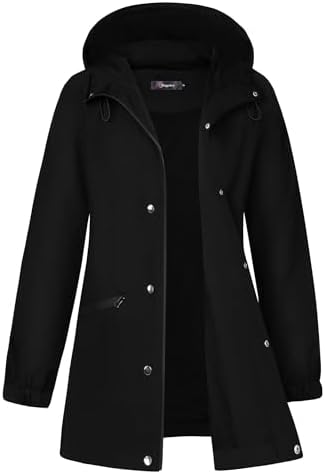 Bloggerlove Womens Waterproof Rain Jacket