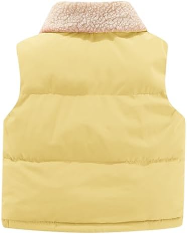 Cute Bear Ears Puffer Vest for Babies Windproof Soft and Warm