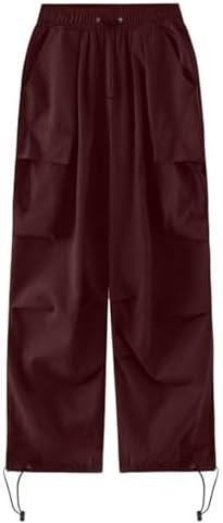 Adjustable High Waisted Cargo Pants