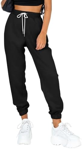 AUTOMET Womens Cinch Bottom Sweatpants ComfortStyles with and Elastic Waistband