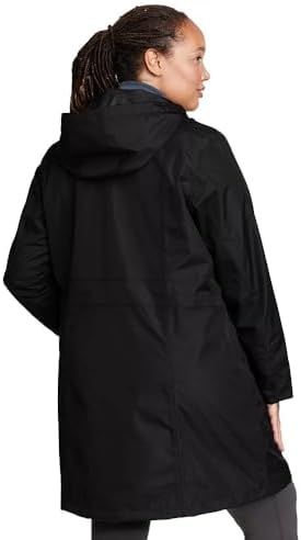 Eddie Bauer Womens Gangster Trench Coat Experience the Rains Fury