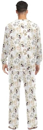 Laprad Mens Womens Pajama Set 2-Piece