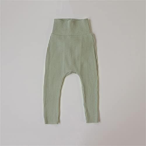 Premium High-Waisted Cotton Ribbed Tights for Boys Girls