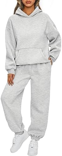 Womens 2-in-1 Lounge Outfit Sets with Kangaroo Pockets