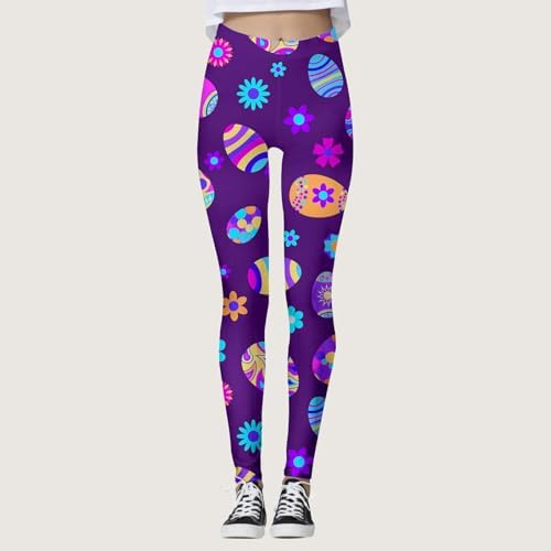 Happy Easter Day Tummy Control Yoga Leggings for Women