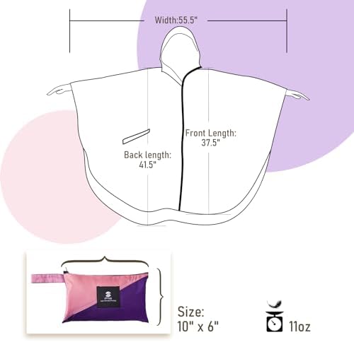 SaphiRose Premium Unisex Rain Poncho