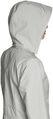 Eddie Bauer Womens Gangster Trench Coat Experience the Rains Fury