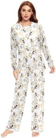 Laprad Mens Womens Pajama Set 2-Piece
