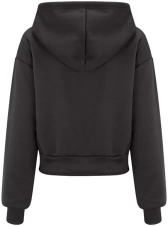 Womens Zip-Up Crop Hoody