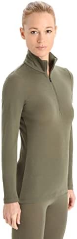 Icebreaker Merino Womens Long Sleeve Thermal Half Zip Top for Cold Weather