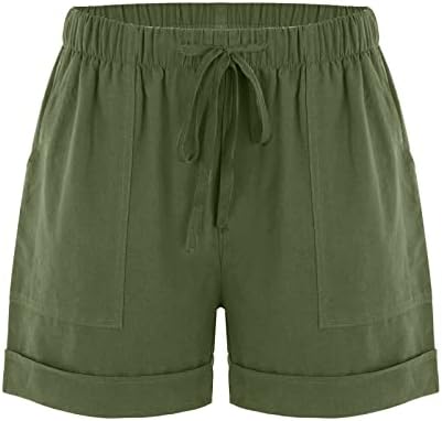 Linen Shorts for Women Y2K Summer Lounge Boxers