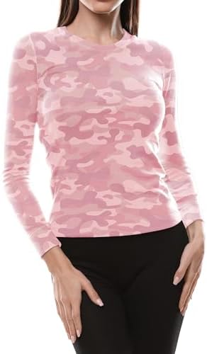 Andrew Scott Womens Base Layer Thermal Tops Soft Cozy 100 Cotton Multi Packs