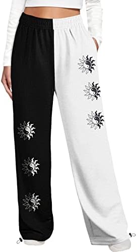 Slighty Wide Leg High-Cinched Linen Sweatpants For Teen Girls