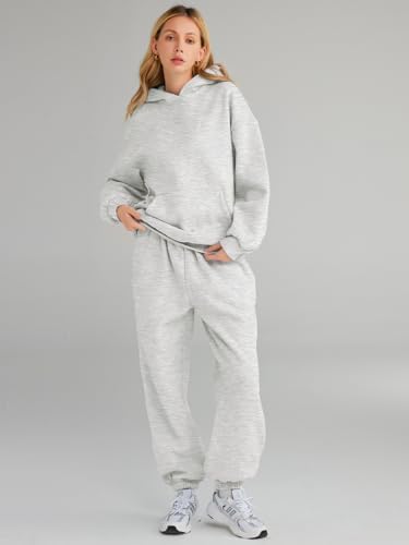Womens 2-in-1 Lounge Outfit Sets with Kangaroo Pockets