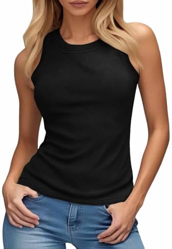 Chic and Supportive Womens Tank Top with Built-in Bra