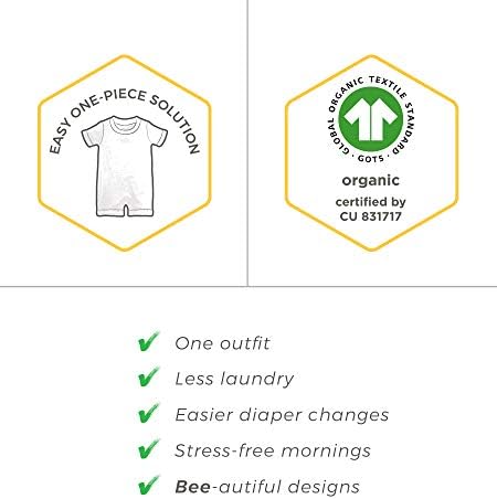Burts Bees Baby BoysRomper for Summer