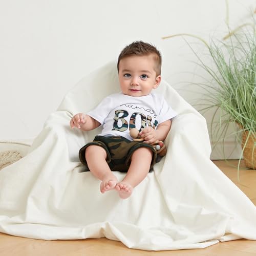 NZNDSHD Baby Boy Summer Clothes DaddysMamas Boy Matching Outfit