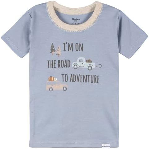 Gerber Baby Boys Toddler Snug Fit 4-Piece Pajama Set
