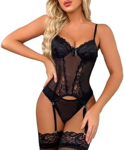 Womens Sexy Bralette Nightwear Set