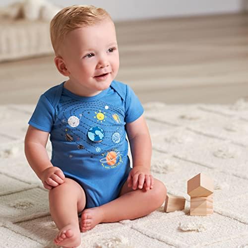 5-Piece Gerber Baby Boys 5-PackShort Sleeve Onies bodysuits