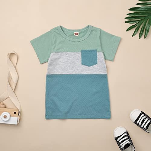 Perfect Summer Set Toddler Boys Outfit with Contrast Design