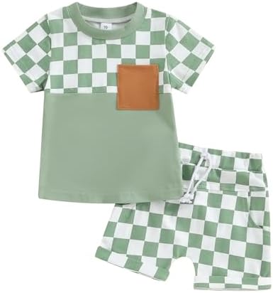 Adobabirl Boys Summer Shorts Set