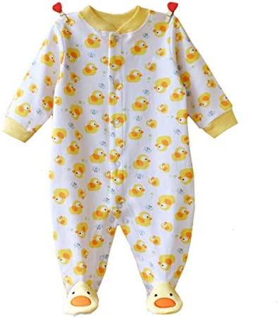 Perfect Baby romper Lightweight Soft Cotton Footed Jumpsuit for 0-12 Month