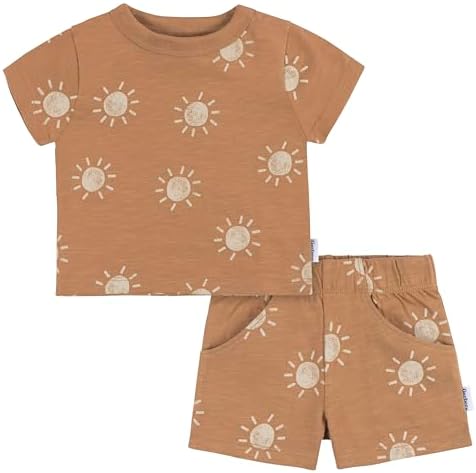 Gerber Baby Boys Toddler T-Shirt and Shorts Set