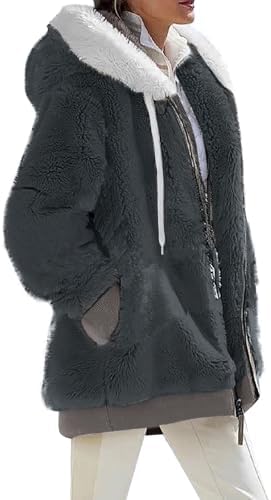 Warm Fuzzy Winter Coat for Women 2024