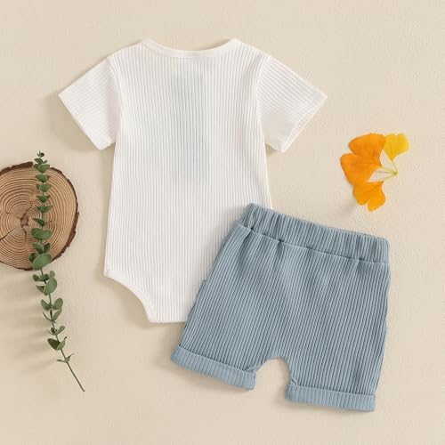 Perfect Summer romper and shorts set for growing boys