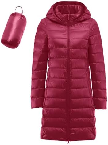 Womens Quilted Puffer Coat - Windproof and Water-resistant