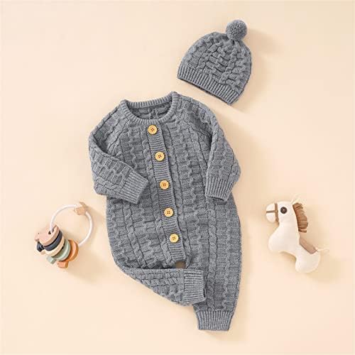Knitted Solid Knit jumper sweatshirtRomper for Kids Boys and Girls
