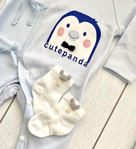 Adorable Baby Boy Pj Set Penguin 3-6